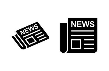 Newspaper icon vector illustration. news paper sign and symbolign