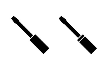 Obraz premium Screwdriver icon vector illustration. tools sign and symbol