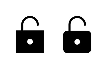 Unlock icon vector illustration. Unlock sign and symbol. unlocked padlock icon