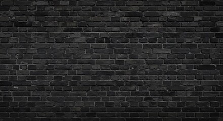Dark Brick Wall Texture Seamless Black Brick Background for Design Projects