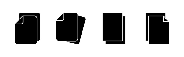 Document icon set. Paper icon. File Icon
