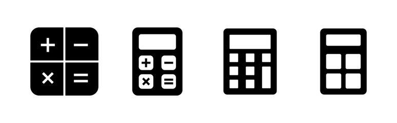Calculator icon set. Accounting calculator icon. calculator vector