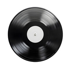 Obraz premium Vinyl Record Cover Mockup on white background