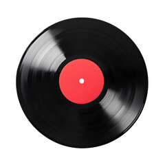 Vinyl Record Cover Mockup on white background