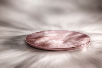Empty tabletop with radial light bursts emanating in soft focus background for creative use