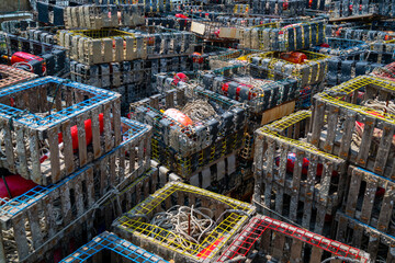 Fishing gear and crab pots. 