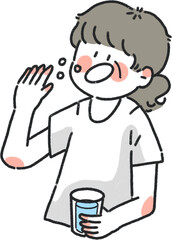 약먹음