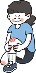 다리다침