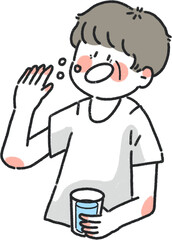 약먹음