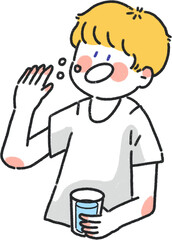 약먹음