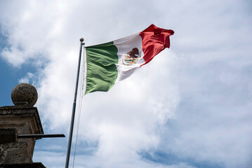 bandera, mexico, cielo, azul, símbolo, descargar, ciudadano, rojo, blanco, ola, canadá,...