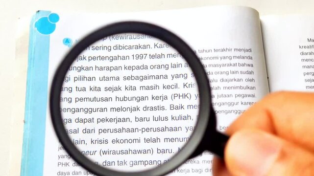 &ldquo;Termination of employment (PHK)&rdquo; is magnified and highlighted with marker animation, symbolizing mass layoffs in Indonesia and the growing wave of global job terminations.