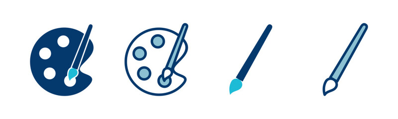 Paint icon vector isolated on white background. Paint brush vector icon. Paint roller icon