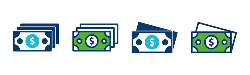 Money icon vector isolated on white background. Money vector icon. Dollar icon