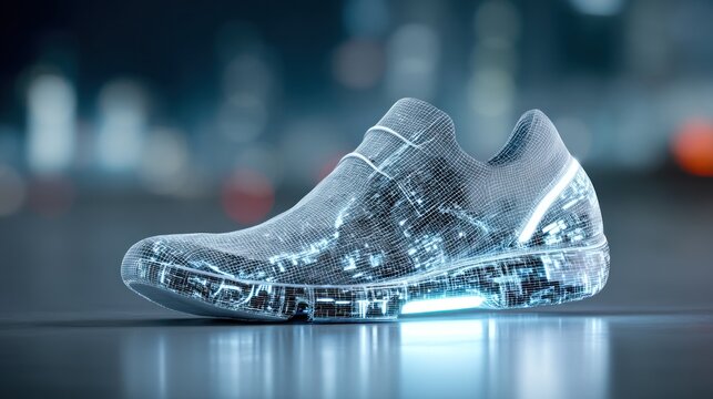 Futuristic running shoe