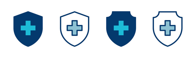 Health insurance icon vector isolated on white background. Insurance health document icon