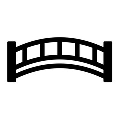 wooden bridge vector icon