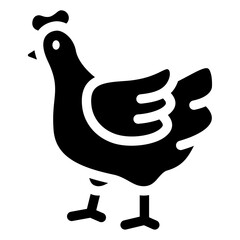 hen vector icon
