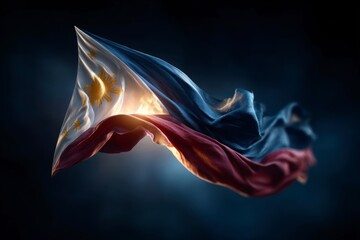 Philippines Flag  Independence Day Celebration  Dramatic Fabric  National Pride