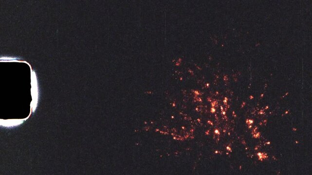 Fireworks on Super 8 Film Home Movie