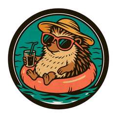 Sunny Hedgehog Float © The New Pixel