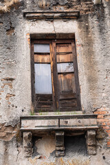 ventanal, puerta, viejo, cristaleras, muro, arquitectura, casa, edificio, madera, gemas, antiguas, entrada, ladrillo