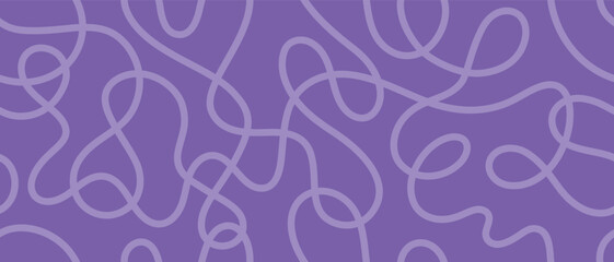 Creative squiggle pattern. Seamless abstract design with overlapping strokes for fabric prints, wallpapers, and digital artwork.