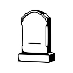 simple tombstone vector illustration