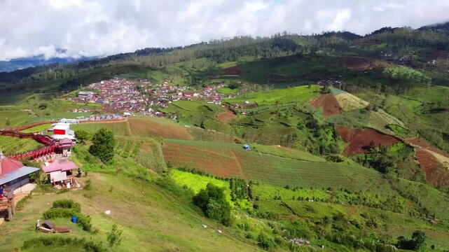 view of the village of west java