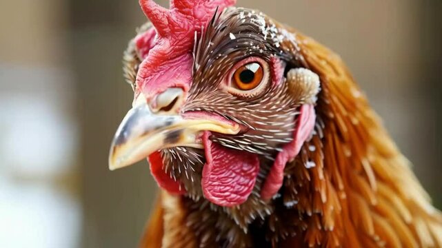 A close-up of a chicken&acirc;&euro;&trade;s respiratory system affected by avian influenza.