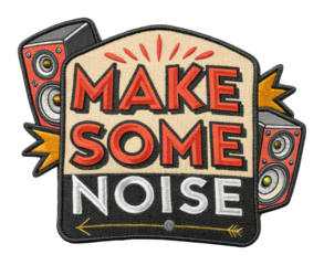 Dynamic sound celebration urban venue vibrant atmosphere perspective cut out png patch