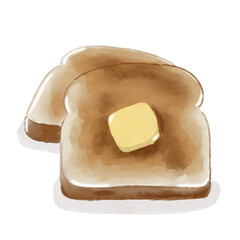 slice of bread with butter