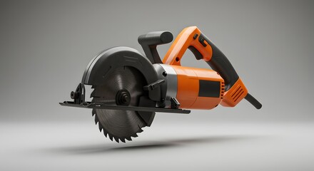 Powerful Orange Circular Saw - Professional Woodworking Tool
