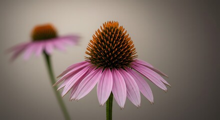 Obraz premium Echinacea Flower, Petals, Stem