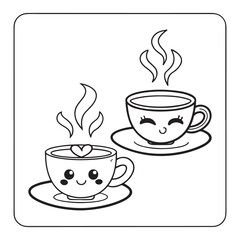  Easy Coloring Fun with Food, Drinks & Sweets, Coloring Books, Simple, Cute Illustrations Coloring Pages, kawaii food Activity, Bold and Easy Designs for Adults, Teens, and Kids. Printable kawaii food