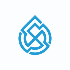 letter x water modern concept logo design vector template