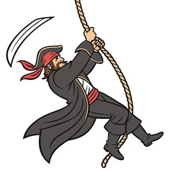 bold  pirate  rope  transparent
