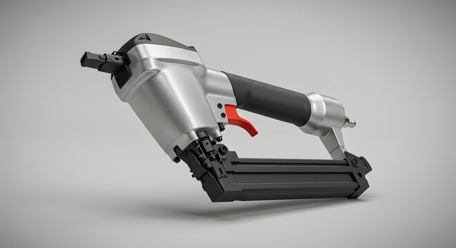 Fototapeta Professional Pneumatic Nail Gun - 3D Render