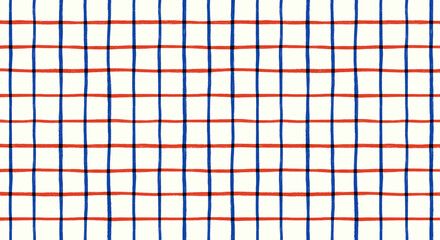 手描きのチェック柄パターン幾何学模様背景図案