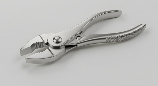 Fototapeta Professional Silver Slip Joint Pliers - 3D Render