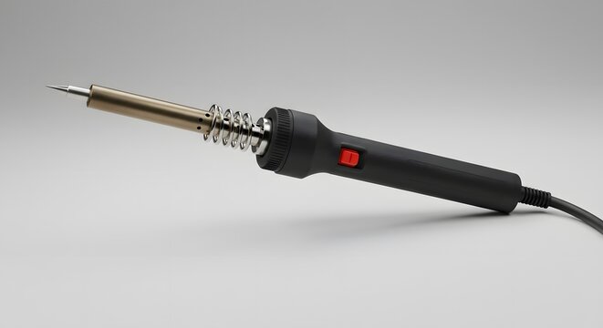 Fototapeta Professional Soldering Iron with Ergonomic Handle - 3D Render