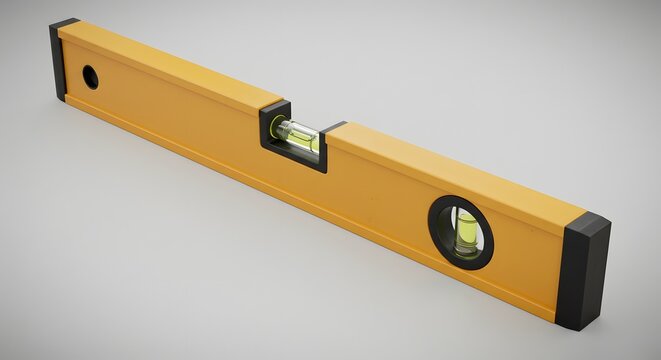 Fototapeta Professional Yellow Construction Level Tool
