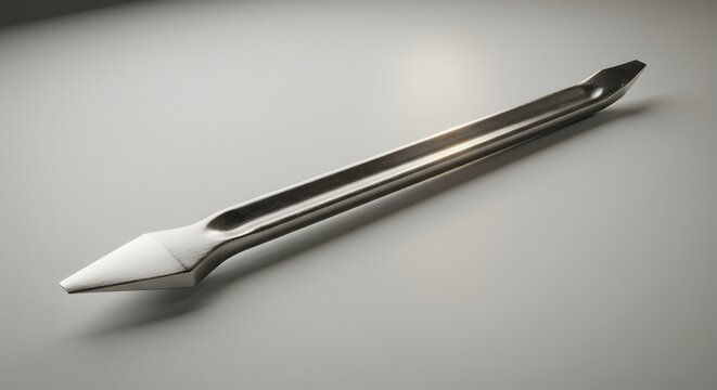 Fototapeta Sleek Metal Pry Bar Tool - Industrial Design Element