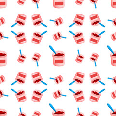 Strawberry jam pattern 