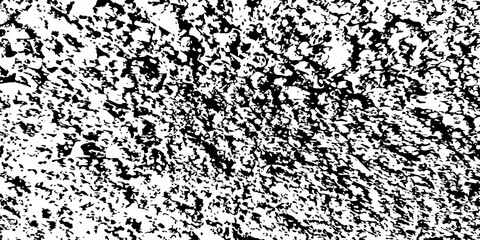 Black vector grunge style cracked texture on white background. Black and white old dirty texture.