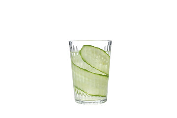 PNG, Brine cocktail with ice in glass, isolated on white background