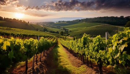 Naklejka premium vineyard