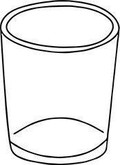 glass vector for drawing, coloring, symbols and more