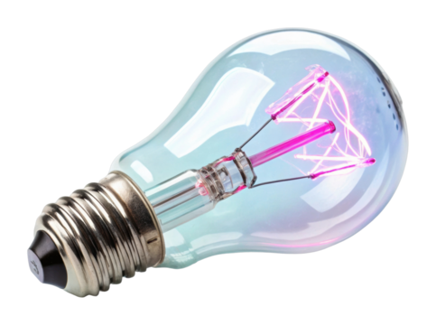 Bright idea unique light bulb studio product modern environment