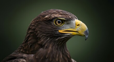 Obraz premium Eagle Portrait, Bird of Prey Profile